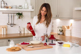 Russell Hobbs Stabmixer [3-v-1: Pürierstab/Zerkleinerer, Mixer- & Schneebesenaufsatz] Desire Rot (Bpa-Free & Spülmaschinenfestes Zubehör, Für Smoothie, Suppen Saucen, Joghurt Babynahrung) 24700-5