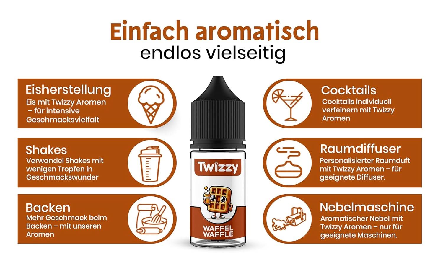 Twizzy Waffle Food Arome - 30 ml - Intenzivní aroma - Ideální na pečení Arome Naty Shop