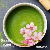 Sakura Matcha Tea 50g - Ceremoniální třída z Japonska - Prémiový zelený čaj s práškem z květů sakury - První sklizeň, mletý kámen, Vegan, bez přísad