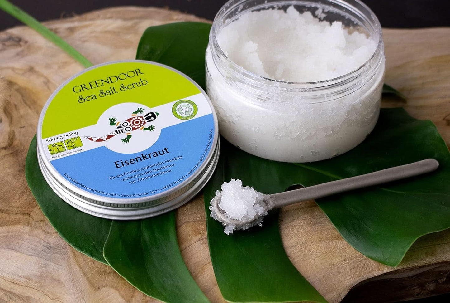 GREENDOOR tělový peeling, vegan, citronová vůně, 280 g Kosmetika a kosmetika Naty Shop