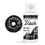 Fettlösliche Lebensmittelfarbe Für Schokolade - 60 ml Ölbasis Lebensmittelfarben Für Fondant, Torten Dekoration, Backen - Flüssige Food Coloring Für Kakaomutter, Butter cream, Kuchen (Schwarz) Naty Shop Schwarz