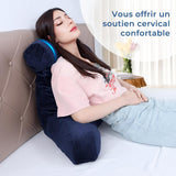 INFANZIA ergonomický polštář na čtení s područkami, opěrka zad, tmavě modrá