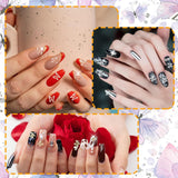 80ks 3D Butterfly nail Charms Alloy Butterfly Gold Silver Glitter Nail Art Dekorace Příslušenství na nehty DIY Manikúra pro ženy