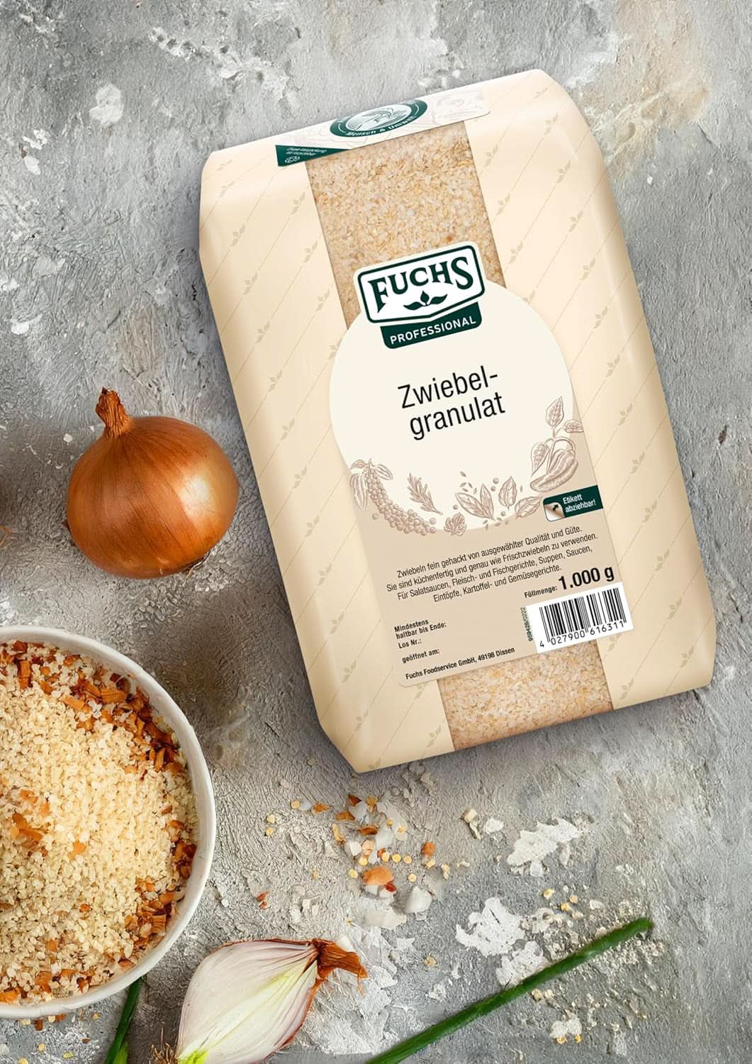Fuchs Professional cibulové granule, 1 kg Spices Naty Shop
