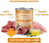 Sanabelle Gourmet Mokré krmivo v hrnci s husou a kuřecím masem | 6 x 380 g | 2,28 kg