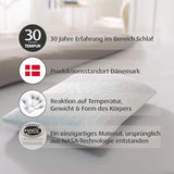 TEMPUR Comfort Air Medium polštář na spaní, Prodyšný polštář pro každou polohu spánku, OEKO-TEX MADE in GREEN, střední tvrdost, standardní polštáře Naty Shop 40 x 80 cm