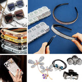 ANGNYA 4000 Stück Strasssteine ​​​​Nägel Nail Art Strasssteine ​​Dekorationen Nagelsteine ​​Für Nail Art Zubehör Und Klare Kristall Strasssteine ​​​​Handwerk Mit Pick up Pinzette Und Strass Picker Tečkovací pero…