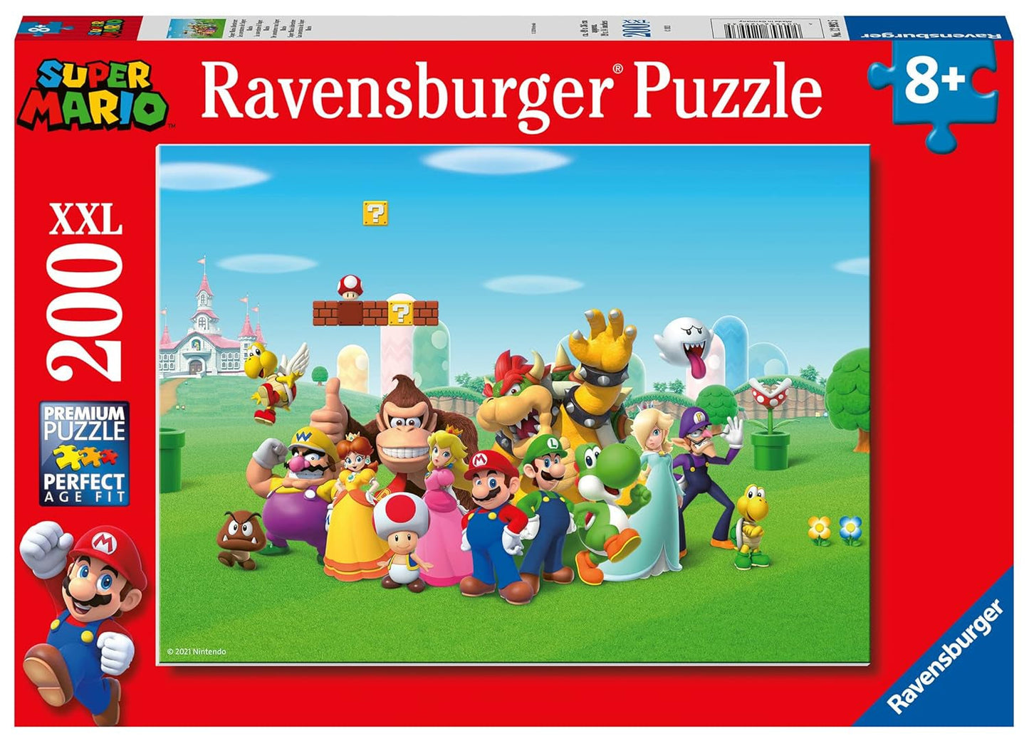 Puzzle pro děti 100dílné XXL - Zábavné puzzle Nintendo Super Mario Naty Shop Single Hravé, vhodné pro děti
