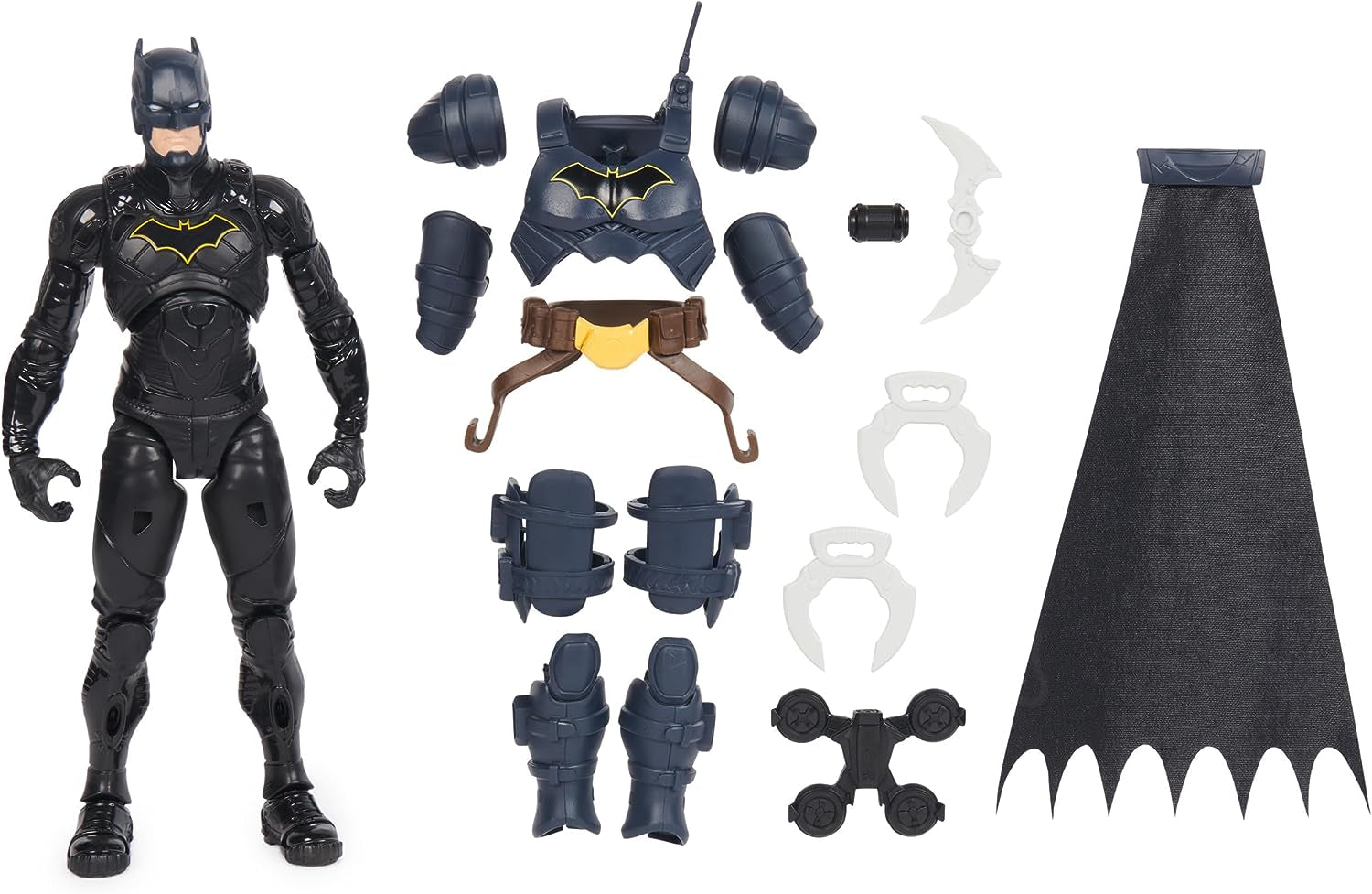 Akční figurka DC Batman Adventures, 30 cm – s 16 kusy vybavení a plně pohyblivá pro vzrušující dobrodružství a akční kaskadérské kousky, hračka pro děti od 3 let akční figurky Naty Shop