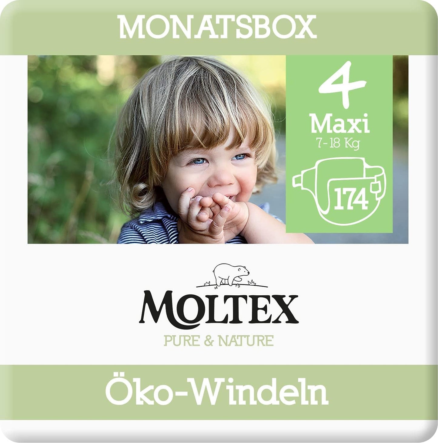 Organické plenky Pure & Nature Velikost 6 XL (17-28 kg) Měsíční box 84 Organické plenky