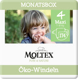 Organické plenky Pure & Nature Velikost 6 XL (17-28 kg) Měsíční box 84 Organické plenky