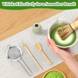 Alyvisun Matcha Set, 5dílný Matcha čajový set s Matcha konvičkou a Matcha stojánkem, Čajová lžička, Čajová lžička, Matcha čajový set pro milovníky Matcha, Ideální pro začátečníky a nadšence