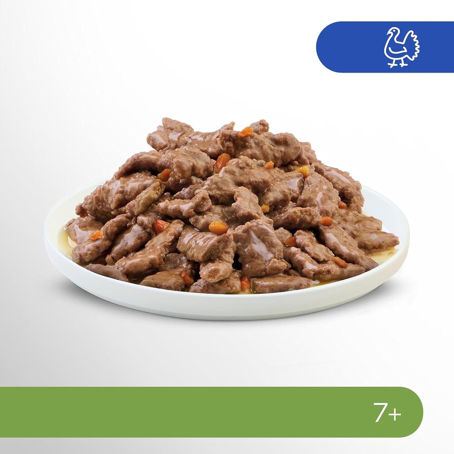PERFECT FIT™ Sáčky na porce pro starší kočky s krůtou a mrkví, 12 x 85 g
