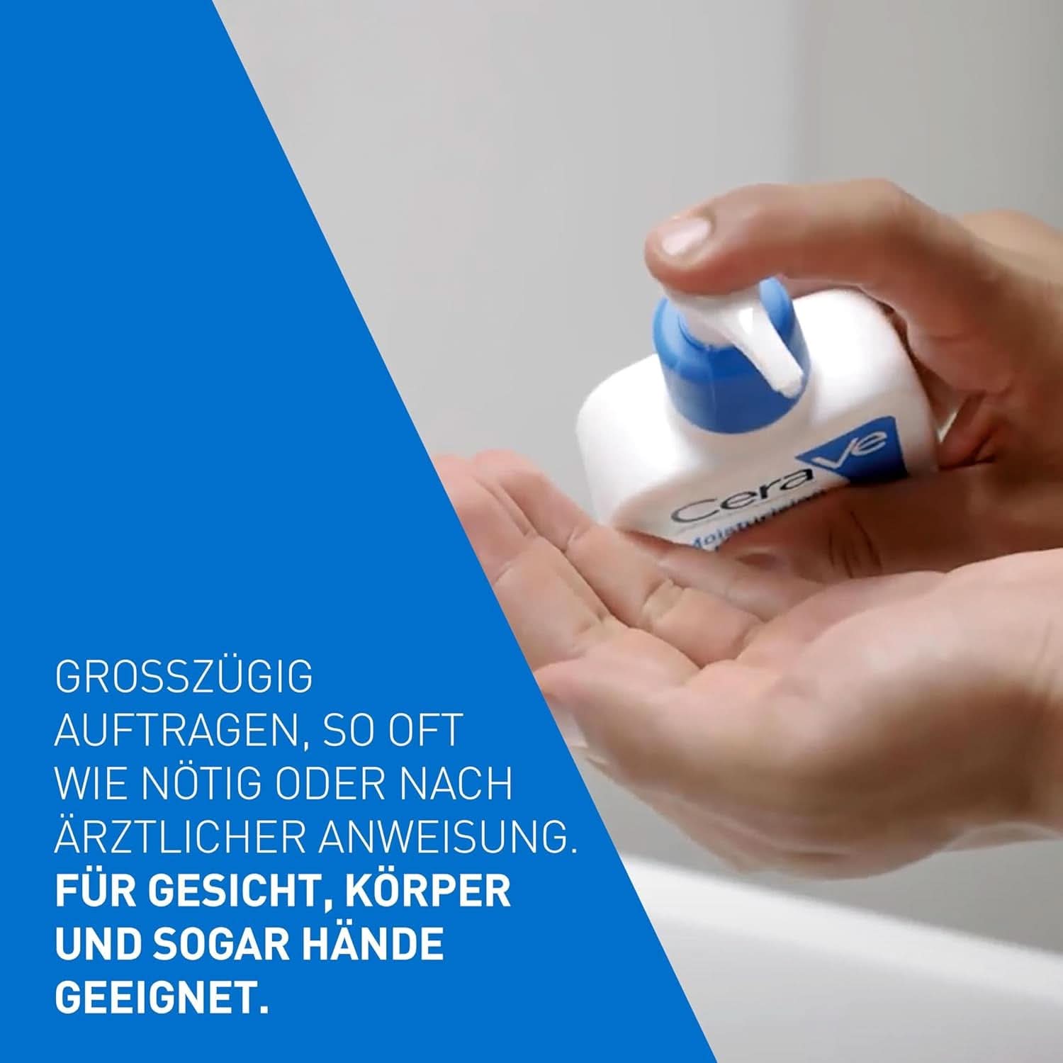 Cerave tělové mléko s dávkovací pumpičkou, vhodné pro atopickou dermatitidu a suchou až velmi suchou pokožku, 236 ml Kosmetika a kosmetika Naty Shop