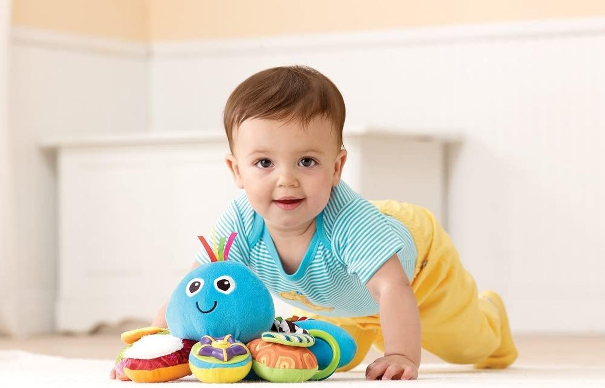 LAMAZE Octivity Time Baby Senzorická hračka, Soft Baby Play and Discovery, Chobotnice Batole Vhodné od 6 měsíců, Kluci a Holky nad 1 rok Hračky pro miminka Naty Shop