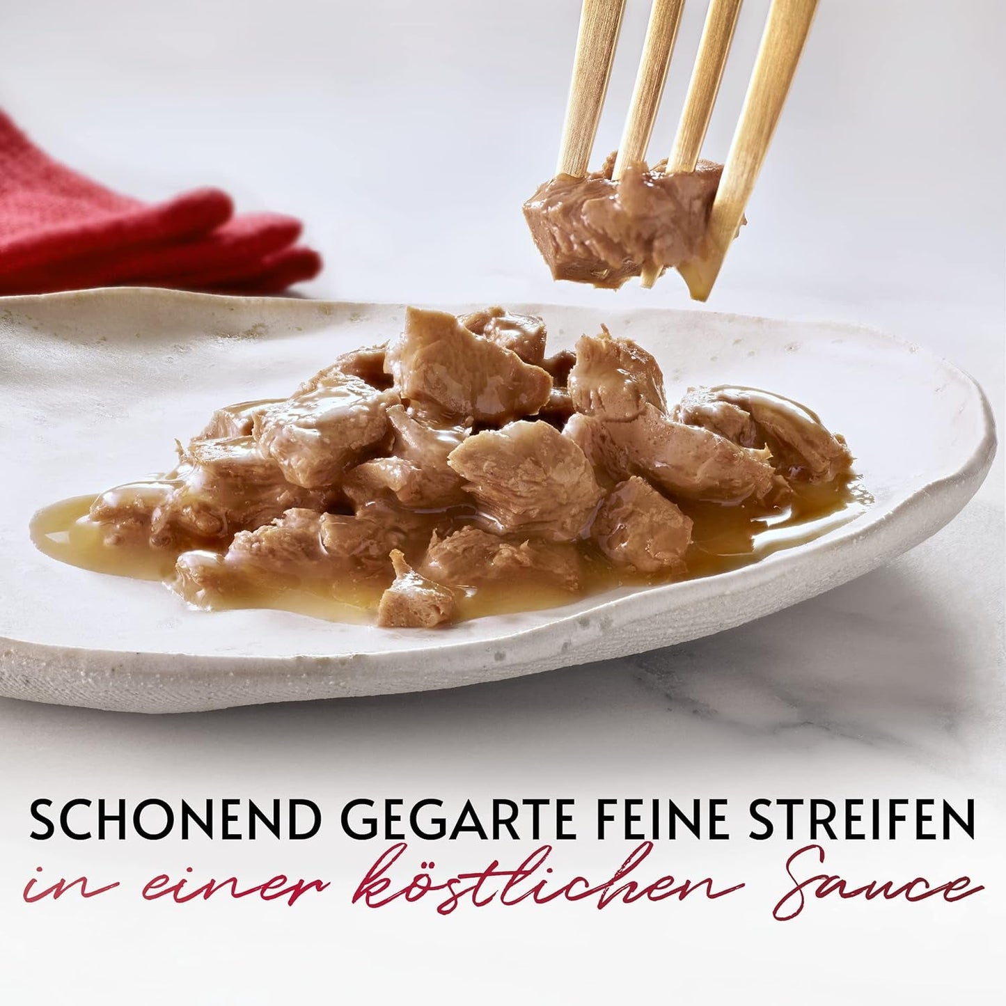 Gourmet Mon Petit Intense mokré krmivo pro kočky, drůbež, balení po 8 kusech (8 x 6 sáčků po 50 g)