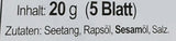Dongwon Seetang, geröstet, gewürzt (1 x 20 g balení)