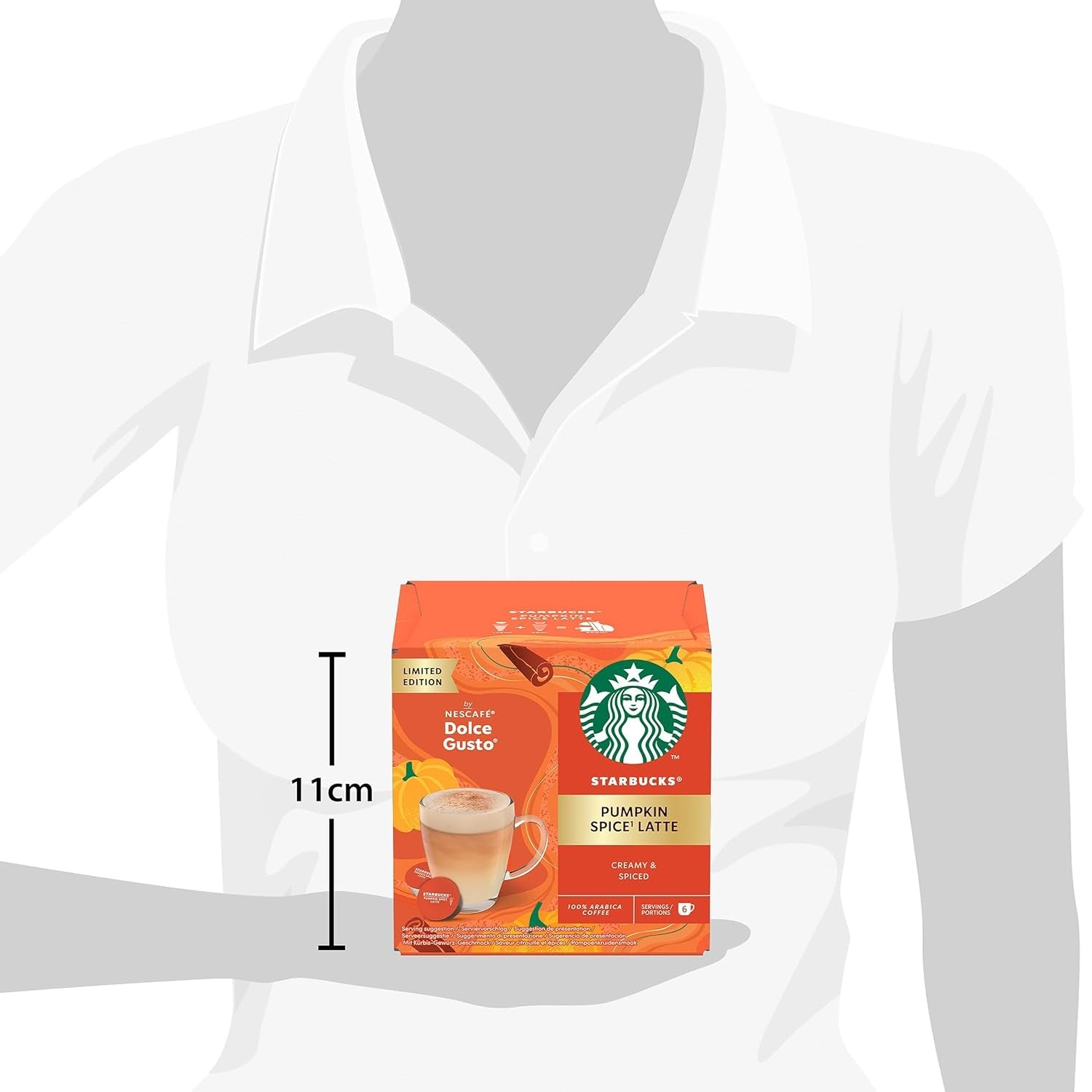 STARBUCKS Pumpkin Spice Latte od Nescafé Dolce Gusto, Dunkle Röstung, Kaffeekapseln 6 x 12 (72 kapslí)