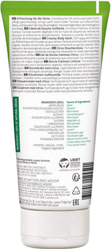 WELEDA Organic Refresh sprchový gel Vegan, unisex sprchový gel, příchuť citron/pomeranč, 200 ml Naty Shop