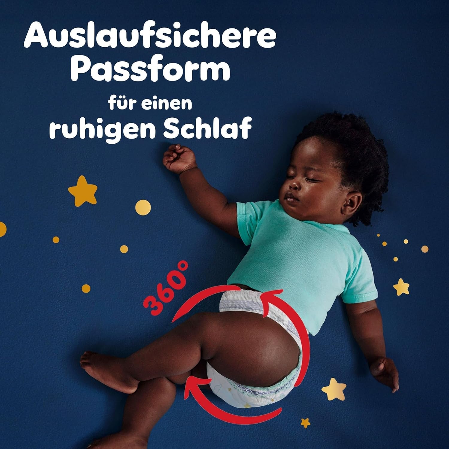 Pleny Pampers Night Pants velikost 6, 138 kusů, 13kg-19kg, poskytují extra ochranu po celou noc.