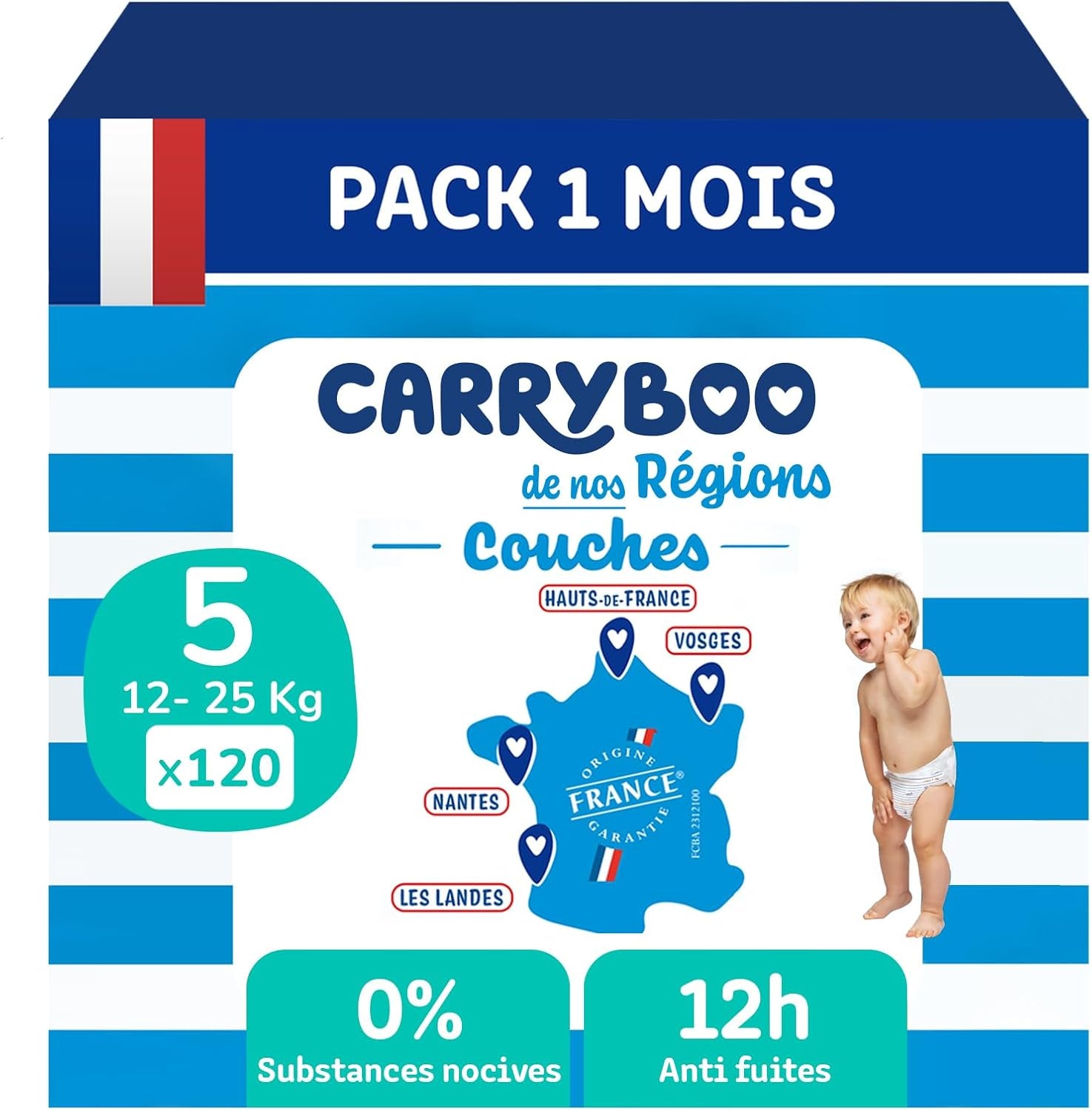 - Plenky velikosti 5 (12-25 kg) - zdravé a vysoce savé - 12hodinová ochrana proti protečení - žádné nežádoucí látky - vyrobeno ve Francii - přijatelná cena - 120 ks jednorázových plen