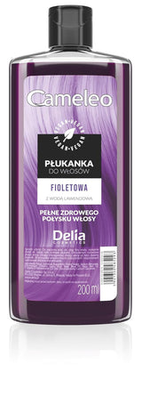 Cameleo - Růžová voda Růžové vlasové tonikum Bez žlutého odstínu Polopermanentní barva na vlasy - pro blond a šedivé vlasy - Barva a péče - Bez parabenů | 200 ml Naty Shop Hair Dye Nová verze - Violet 200 ml (1 balení)