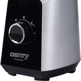 CR 4077 Standmixer Mit 1,5L Glasbehälter, Smoothie Maker, Hochleistungsmixer, Mahlung, Eis-Zerkleinerung, Pulsfunktion, Edelstahlklingen, 2 Geschwindigkeiten, 1000W, Schwarz/Silber Kitchen Naty Shop
