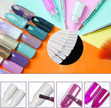 Displej na nehty, 40 tyčinek umělého laku na nehty, kapsle, praktický ventilátor, nail art