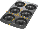 Birkmann, Easy Baking, Donutblech, Backform Für 6 Donuts, Mit Hochwertiger Antihaftbeschichtung, Ø 9 Cm, Mit Rezept, 881631 Formy a plechy na pečení Naty Shop