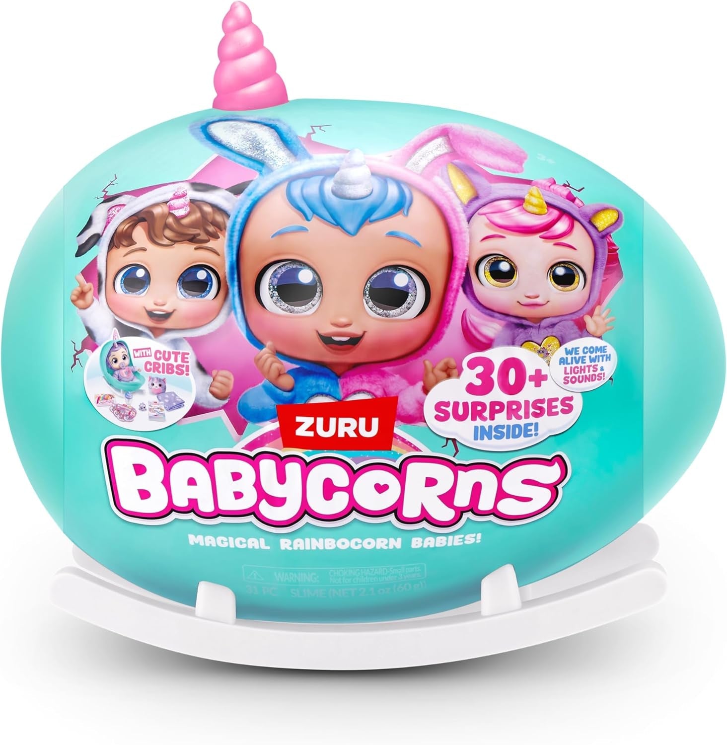 Babycorns Series 1 panenky ZURU Magical Cat (Mac) s příslušenstvím Rozbalovací hračka s překvapením pro dívky