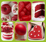 Tekuté potravinářské barvivo, Red Velvet sada potravinářských barviv na pečení dortů, makronek, sušenek, potravinářské barvivo na zdobení dortů, tekuté na barvení nápojů (70 g x 3)