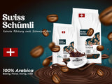 Z více než 175 let zkušeností: Schwiizer Schüümli švýcarská zrnková káva Schümli 1 kg – Lehké pražení pro jemnou kávu Schümli, dokonalá smetana, intenzita 2/5, acidita 1/5 – pro skutečný požitek z kávy