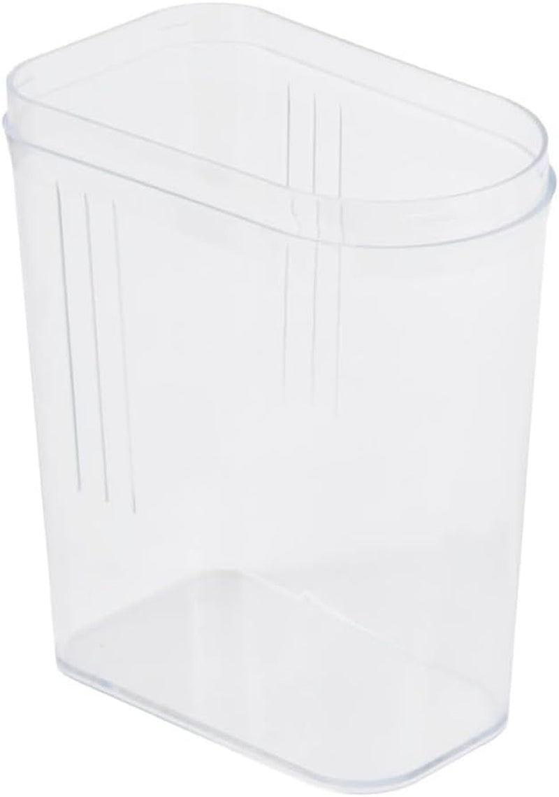zásobník na nalévání suchých zásob, plynule nastavitelné víko dávkování, plast, 500 ml, 8 x 4,5 x 15 cm, Paola, bílá Dózy na potraviny Naty Shop