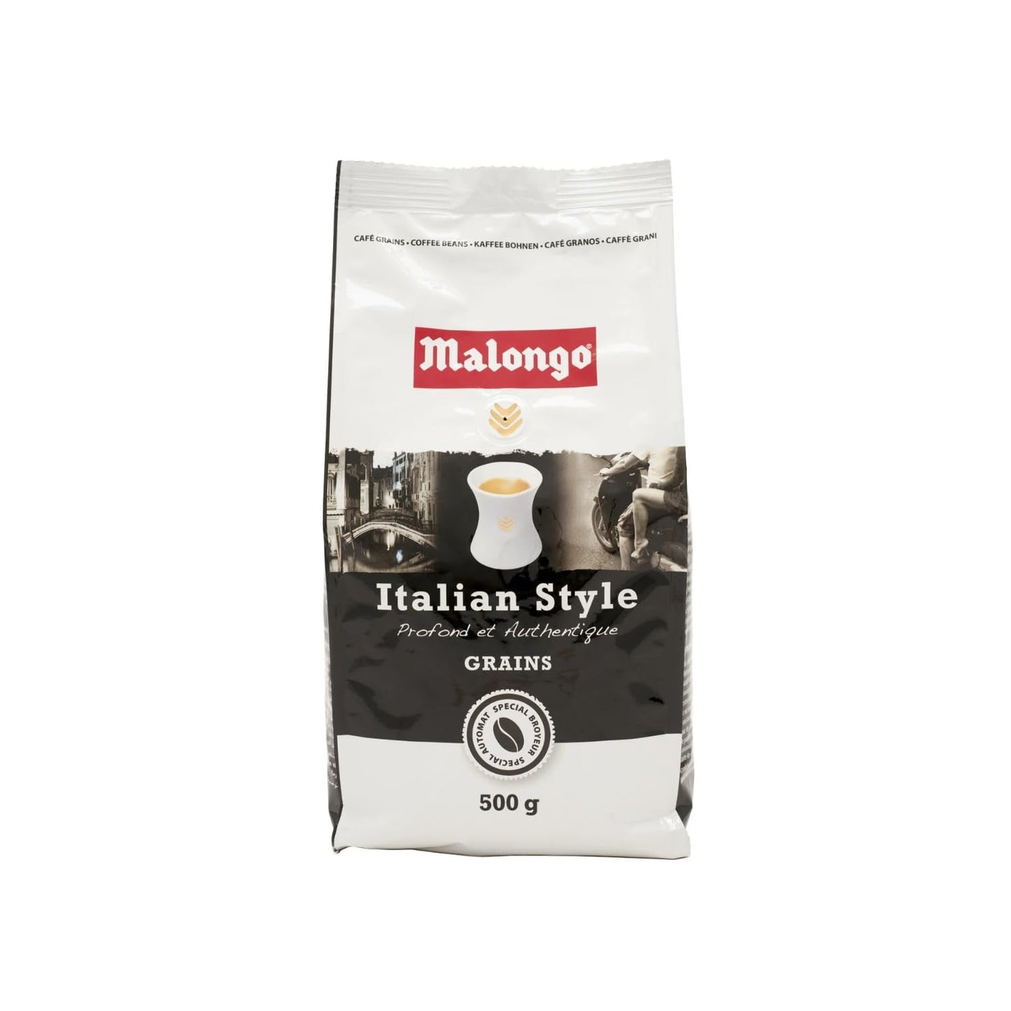 Zrnková káva MALONGO italského typu - 1 kg