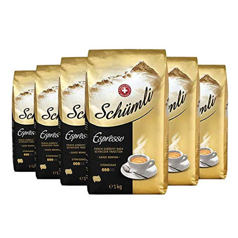 Schümli Espresso zrnková káva 1kg, balení 6 ks (6 x 1000g)