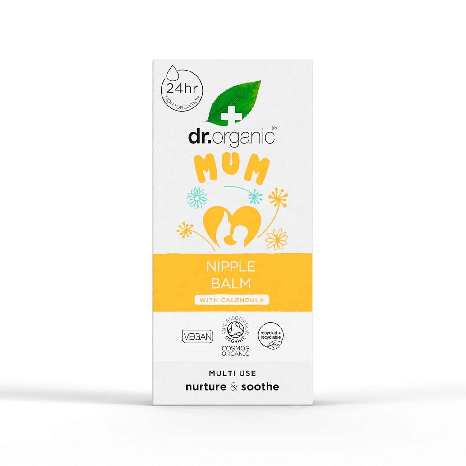 Dr Organický balzám na bradavky s měsíčkem, lanolin, přírodní úleva, Na rány a popraskané bradavky, 30 ml Příslušenství Potraviny a kojení Bebe Naty Shop