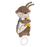 Fehn music box baby sleep aid ovečka - plyšová hračka s nástavcem - uspávací písnička "Brahms lullaby" - dětská hračka na cesty i domů - hudební hračky pro miminka a děti Baby Toys Naty Shop Otter