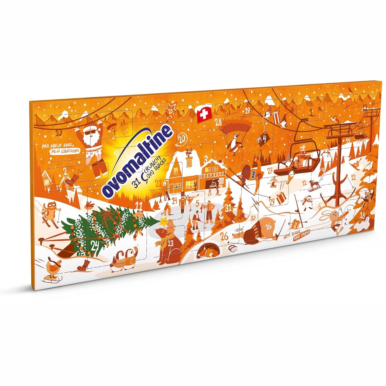 Ovomaltine OVO BREAK Oplatka a čokoládová tyčinka - křupavá svačina s nezaměnitelnou chutí našeho oblíbeného Creme Crocante, přirozeně bez palmového oleje (4 x 39 g)