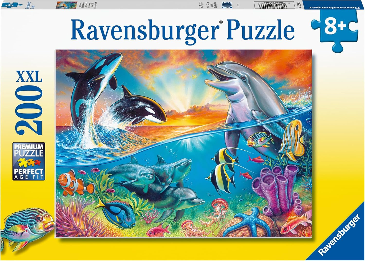 Puzzle Ravensburger pro děti - 12900 obyvatel oceánu - Podvodní puzzle pro děti ve věku 8+ s 200 dílky ve formátu XXL Puzzle Naty Shop Výchozí název