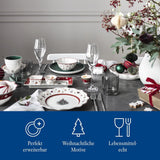 Villeroy & Boch - Toy's Delight Gravy Set, 4 kusy, Servírovací talíř s miskami, Sada vánočních misek, Dekorace na hrací stůl, Servírovací tác, Misky, Vánoční nádobí, Prémiový porcelán