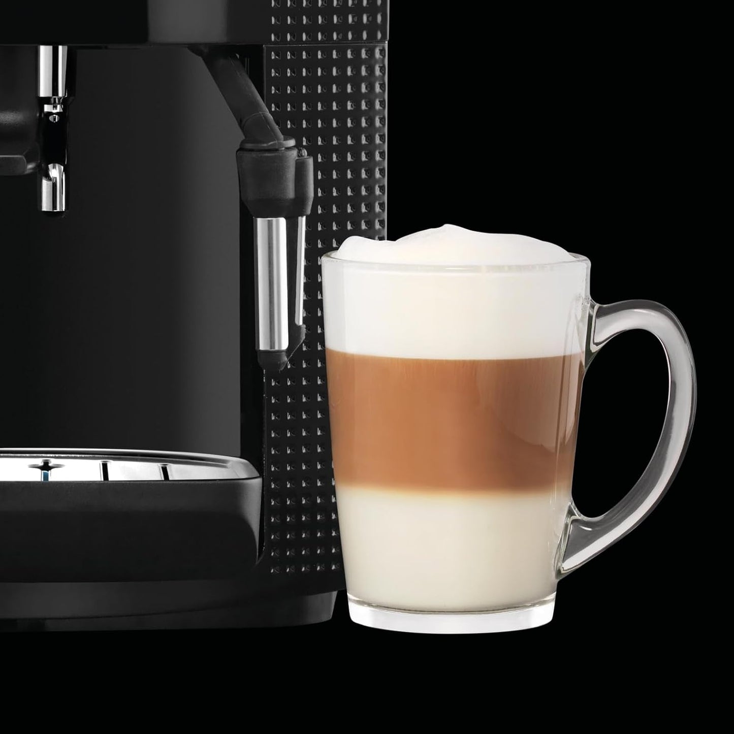 Espresso kávovar Krups Roma EA81M8 1,7 l, 3 nastavení teploty, 3 textury mleté ​​kávy, černá