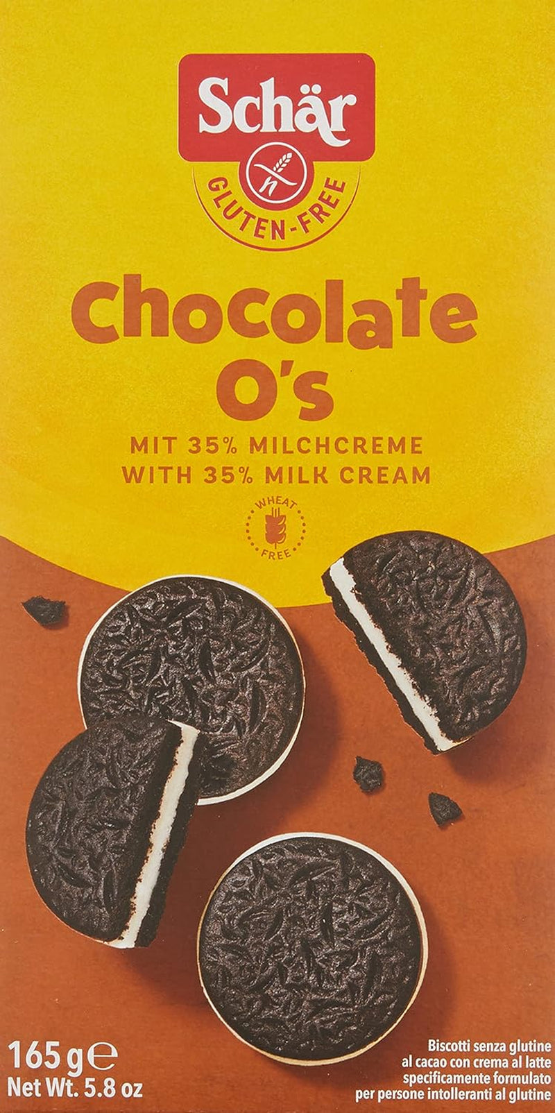 Čokoláda O'S kakaové sušenky, 165 g