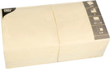 Ubrousky, 3 vrstvé 1/4-násobné 33 Cm X 33 cm krémové Pro každou párty a oslavu. Množství: 250 ks