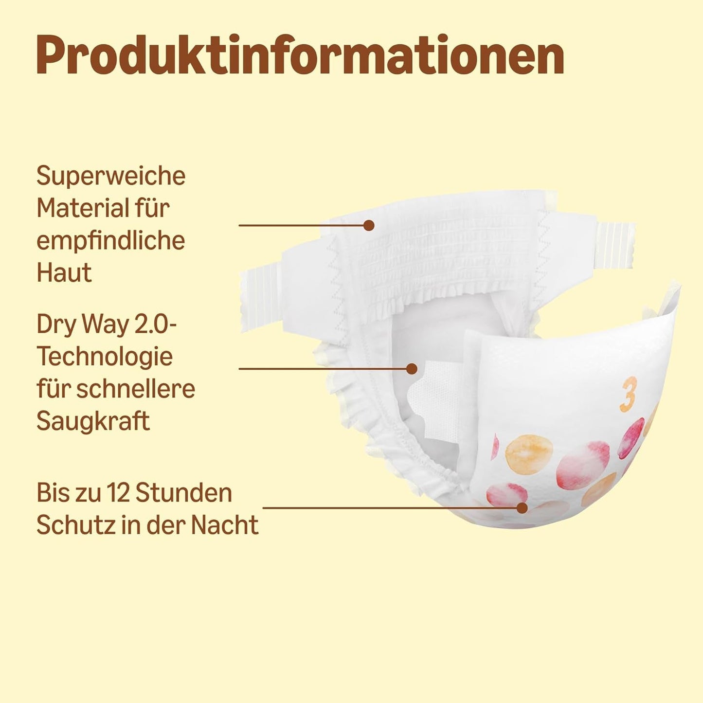 Ultra suché plenky Amazon, velikost 3 (4-9 kg) – měsíční krabička, bílá, počet 172 (2 balení po 86) (dříve Mama Bear, identický produkt)