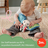 Fisher-Price Giant Ear Elephant – Rozkošná měkká plyšová hračka s extra velkýma ušima, vyrobená z 90 % recyklovaného plastu a FSC certifikovaným obalem, pro děti od 3 měsíců, HKD63 Bebe Toys Naty Shop