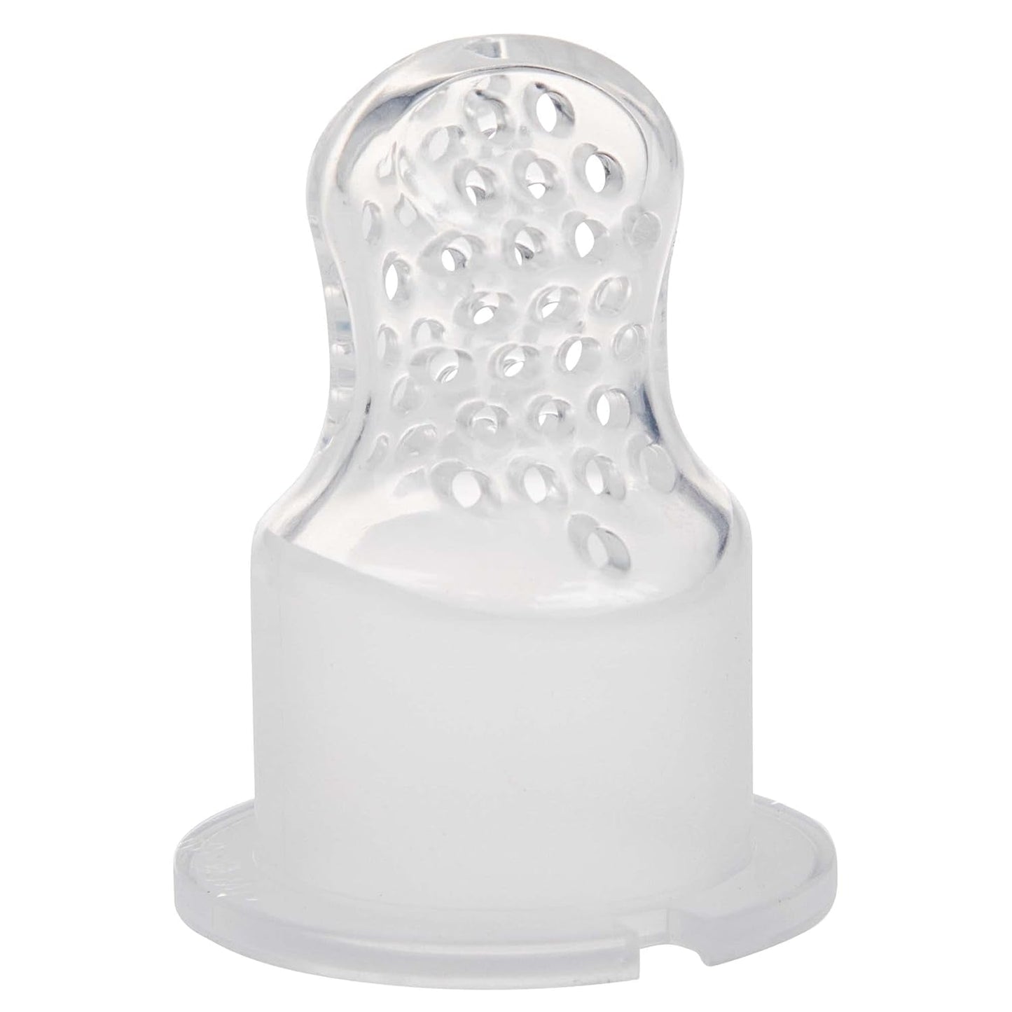 Nuby Silikonové krmítko Fruit Feeder Nibbler - Krmítko na ovoce pro miminka 6 měsíců a batolata - Kroužek na kousání na ovoce, zeleninu a pyré - Bez BPA - Růžový - 6+ měsíců
