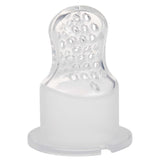 Nuby Silikonové krmítko Fruit Feeder Nibbler - Krmítko na ovoce pro miminka 6 měsíců a batolata - Kroužek na kousání na ovoce, zeleninu a pyré - Bez BPA - Růžový - 6+ měsíců