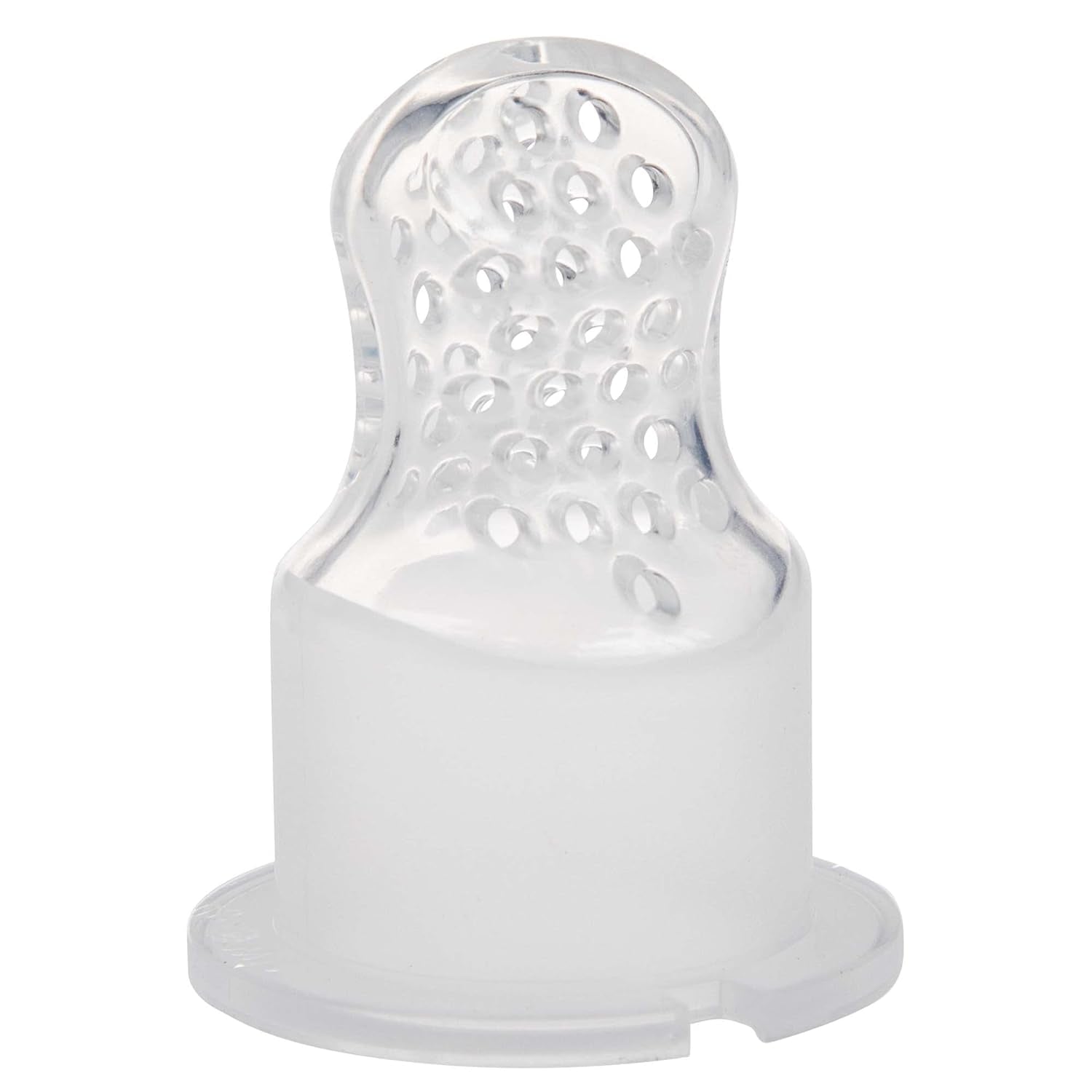 Nuby Silikonové krmítko Fruit Feeder Nibbler - Krmítko na ovoce pro miminka 6 měsíců a batolata - Kroužek na kousání na ovoce, zeleninu a pyré - Bez BPA - Růžový - 6+ měsíců