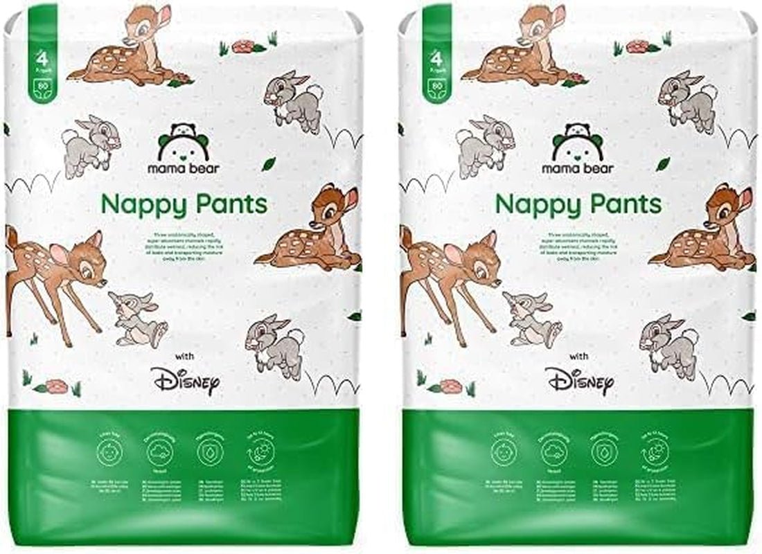 Značka Amazon: Mama Bear Disney Velikost 6 (15+ kg) – měsíční balení, bílá, 120 kusů (2 balení po 60)