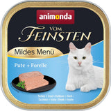 animonda vom Feinsten Mild Menu Mild Variety (32 x 100 g), vlhké krmivo pro kočky bez obilovin, bez cukru, lehce stravitelné krmivo s krůtím masem